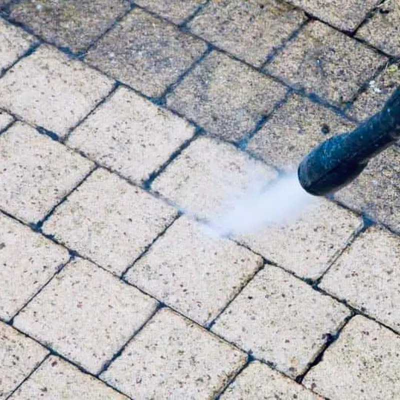 Lavage de pavé uni